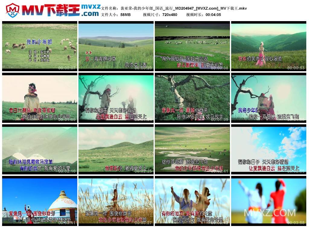 裴亚荣-我的少年郎_国语_流行_MD204947